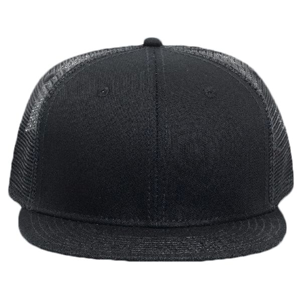 OTTO Superior Cotton Twill Round Flat Visor "OTTO SNAP" Six Panel Pro Style Mesh Back Trucker Snapba Thumbnail