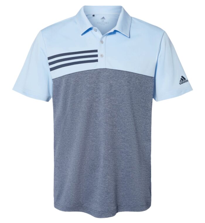 Heathered Colorblock 3-Stripes Sport Shirt Thumbnail