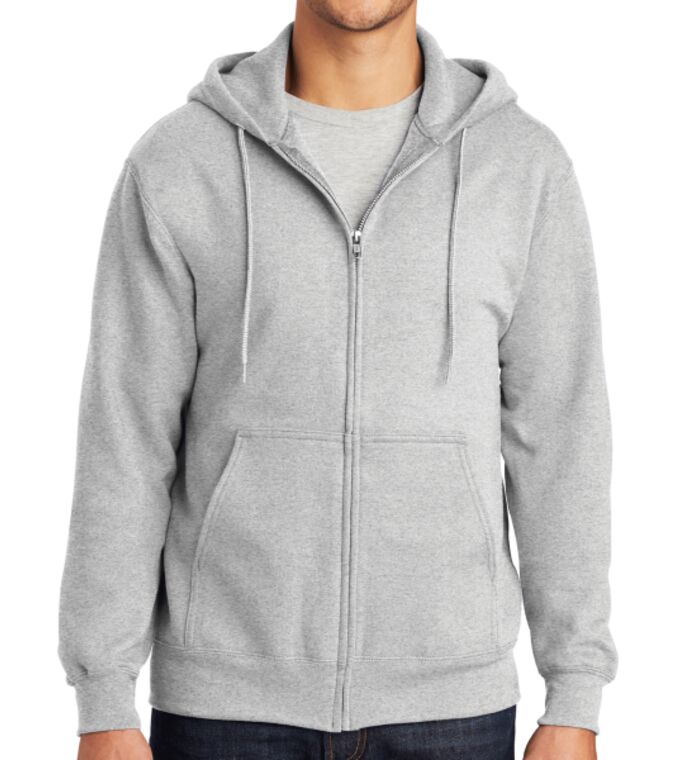 Essential Fleece Full Zip Hooded Sweatshirt Thumbnail