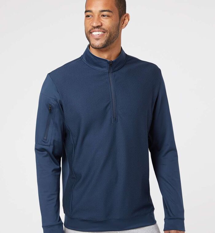 Performance Textured Quarter-Zip Pullover Thumbnail