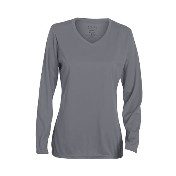 Ladies' Wicking Long-Sleeve T-Shirt Thumbnail