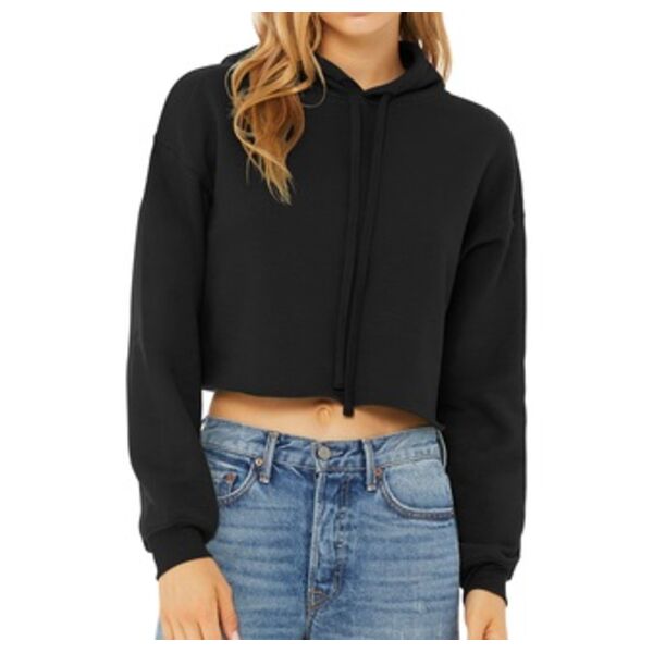 Women's Cropped Fleece Hoodie Thumbnail