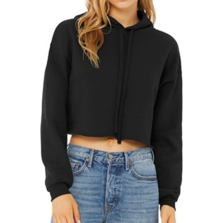 Women's Cropped Fleece Hoodie Thumbnail