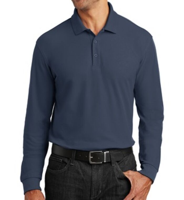 Long Sleeve Core Classic Pique Polo Thumbnail