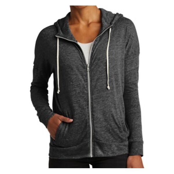 Women's Eco Jersey Cool Down Hooded Full-Zip Thumbnail