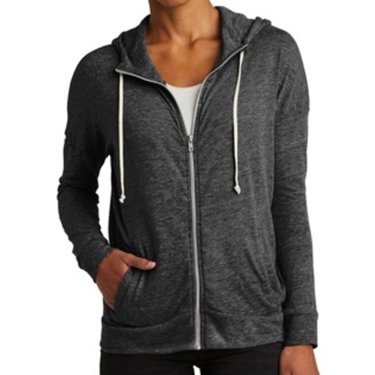 Women's Eco Jersey Cool Down Hooded Full-Zip Thumbnail