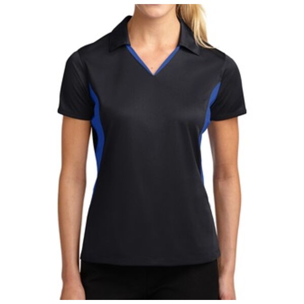 Ladies Side Blocked Micropique Sport Wick ® Polo Thumbnail