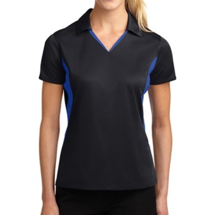 Ladies Side Blocked Micropique Sport Wick ® Polo Thumbnail