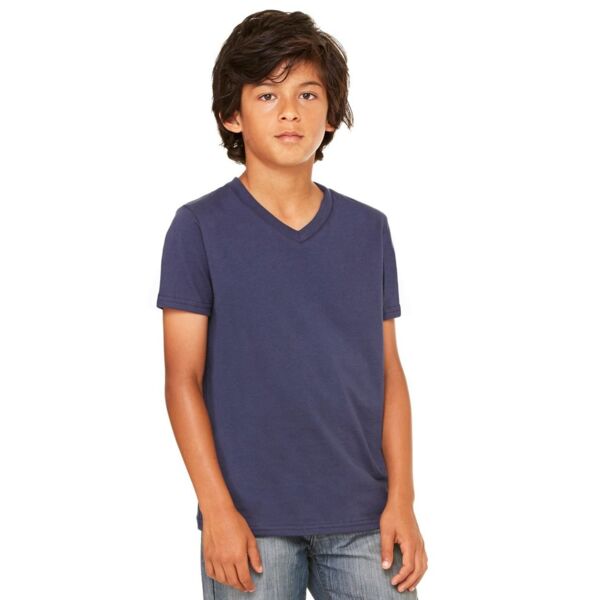 Youth Short Sleeve V-Neck Jersey Tee Thumbnail