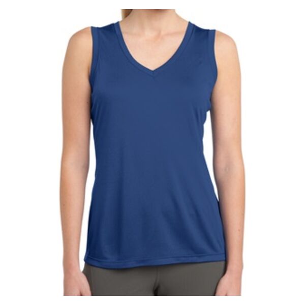 Ladies Sleeveless PosiCharge ® Competitor™ V Neck Tee Thumbnail
