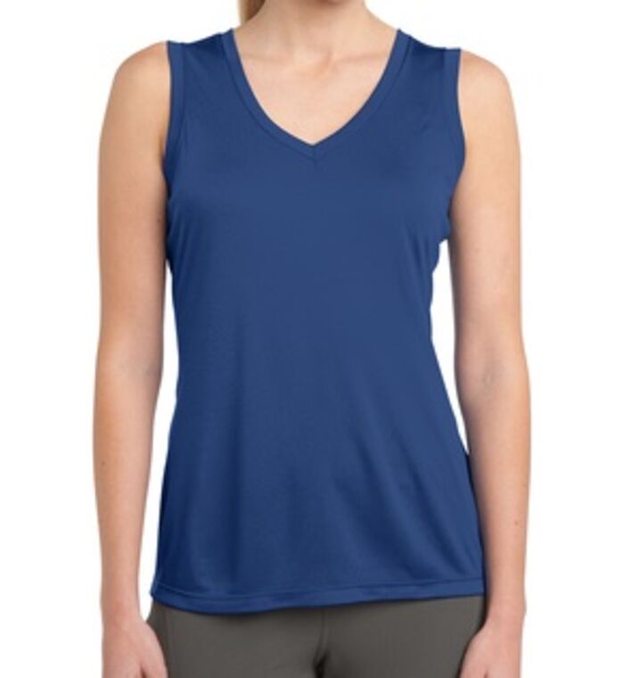 Ladies Sleeveless PosiCharge ® Competitor™ V Neck Tee Thumbnail