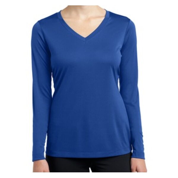 Ladies Long Sleeve PosiCharge ® Competitor™ V Neck Tee Thumbnail