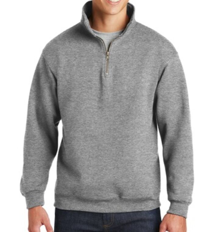 SUPER SWEATS Quarter-Zip Cadet Collar Sweatshirt Thumbnail
