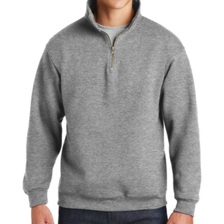 SUPER SWEATS Quarter-Zip Cadet Collar Sweatshirt Thumbnail