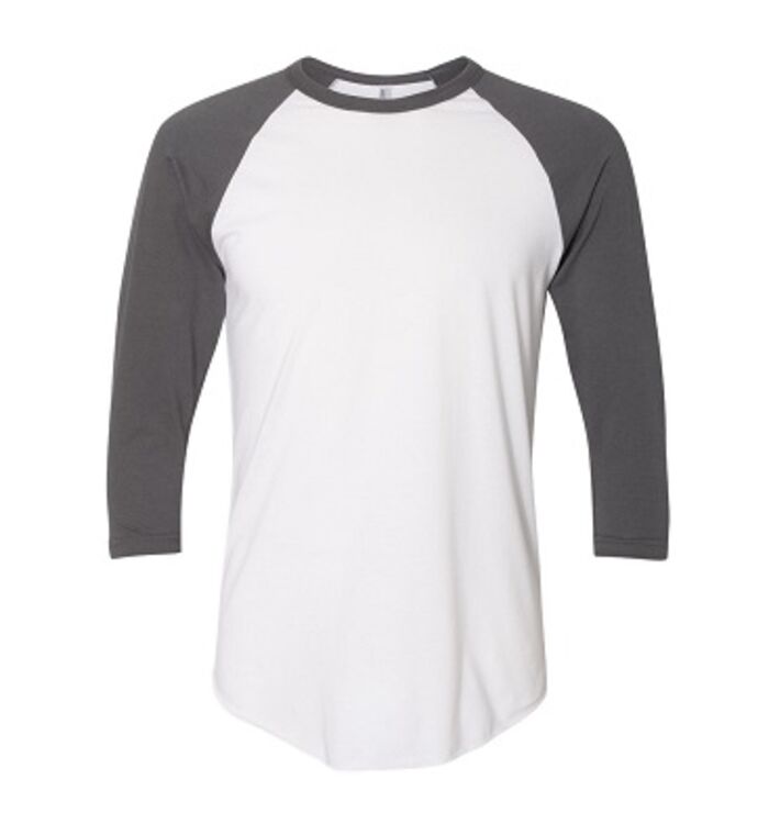 50/50 Three-Quarter Sleeve Raglan T-shirt Thumbnail