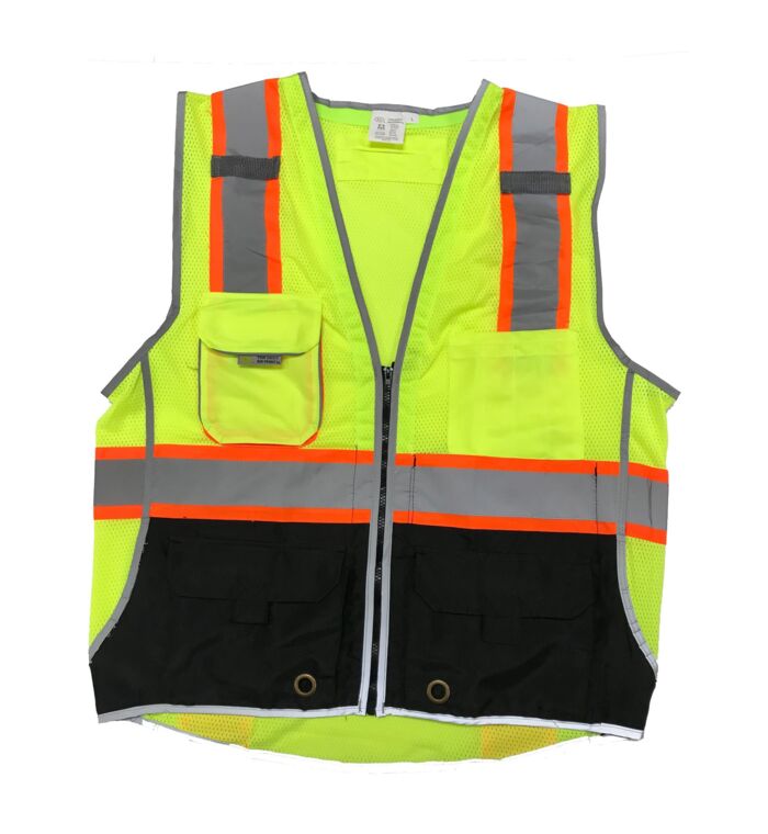 Elite Two-Tone Class II Safety Vest with Reflective Trim Thumbnail