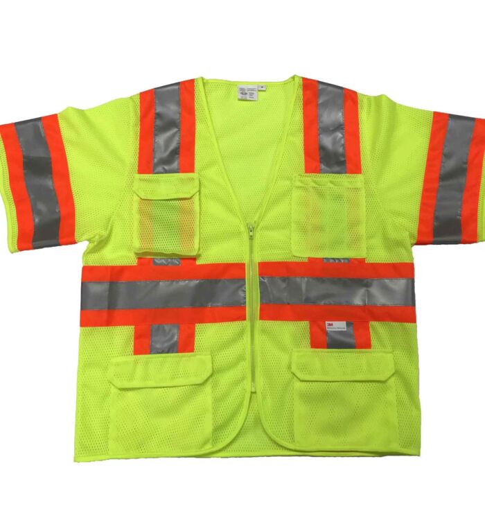Premium 3M Reflective Short Sleeve Class III Safety Vest Thumbnail