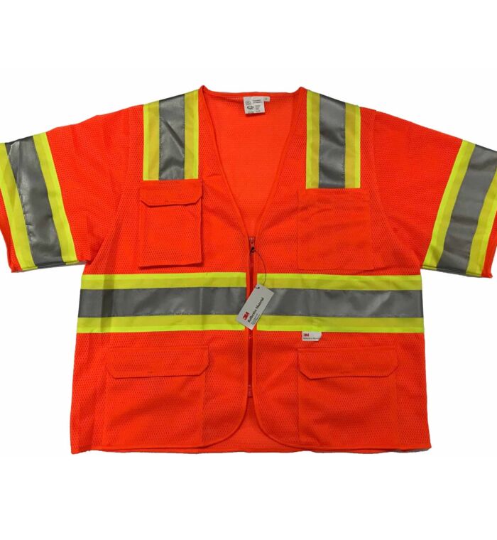 Premium 3M Reflective Short Sleeve Class III Safety Vest Thumbnail