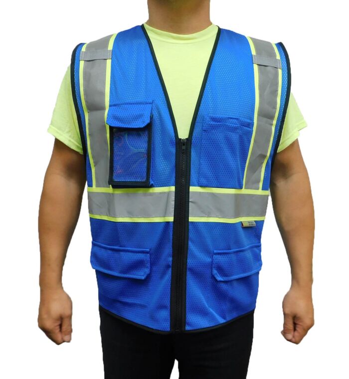 Blue - Cool Mesh Elite Safety Vest Thumbnail