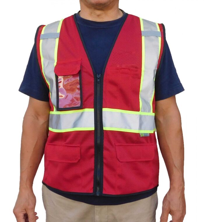 Red – Cool Mesh Elite Safety Vest Thumbnail