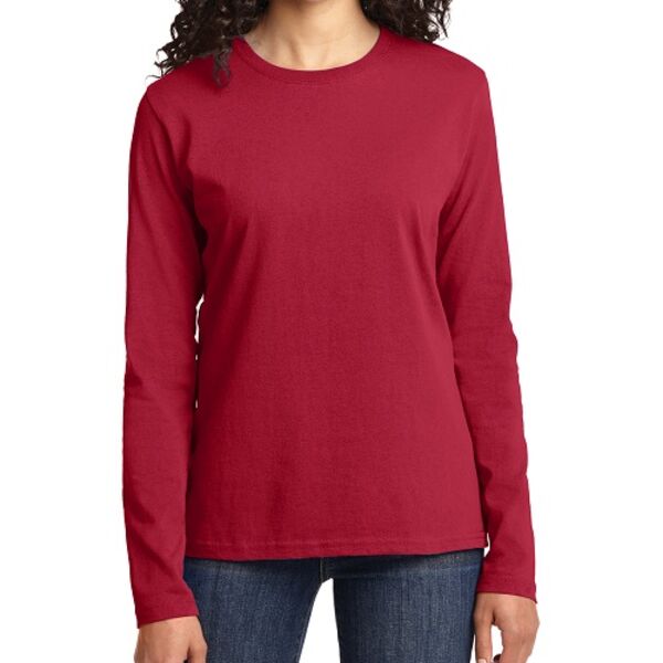 Ladies Long Sleeve Core Cotton Tee Thumbnail